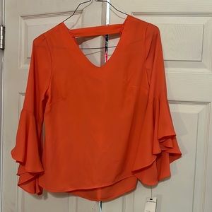 My Collection Orange Blouse